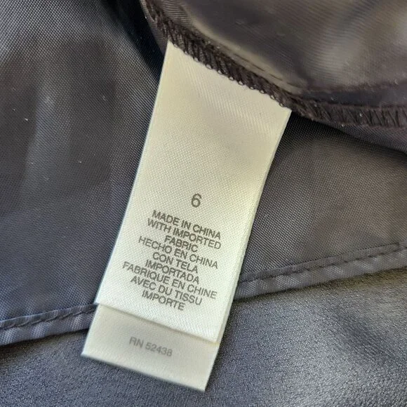 Liz Claiborne black Strapless Chiffon Dress Lace Rose Fairy Whimsigoth Dark Boho - Picture 12 of 15